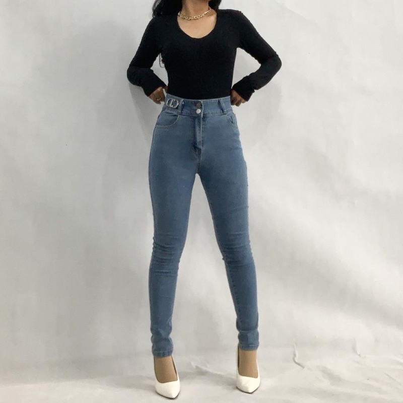 [LUXE.DLABEL] - E74 Jeans | Celana panjang Highwaist wanita Jeans import premium Jeans wanita polos ripped jeans High waist jeans wanita bkk Skinny Jeans High waist Baggy jeans Wideleg Jeans Kulot jeans Boyfriend jeans Wanita Kargo Jeans bangkok