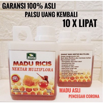 

madu asli hutan / madu alami / madu murni rieces