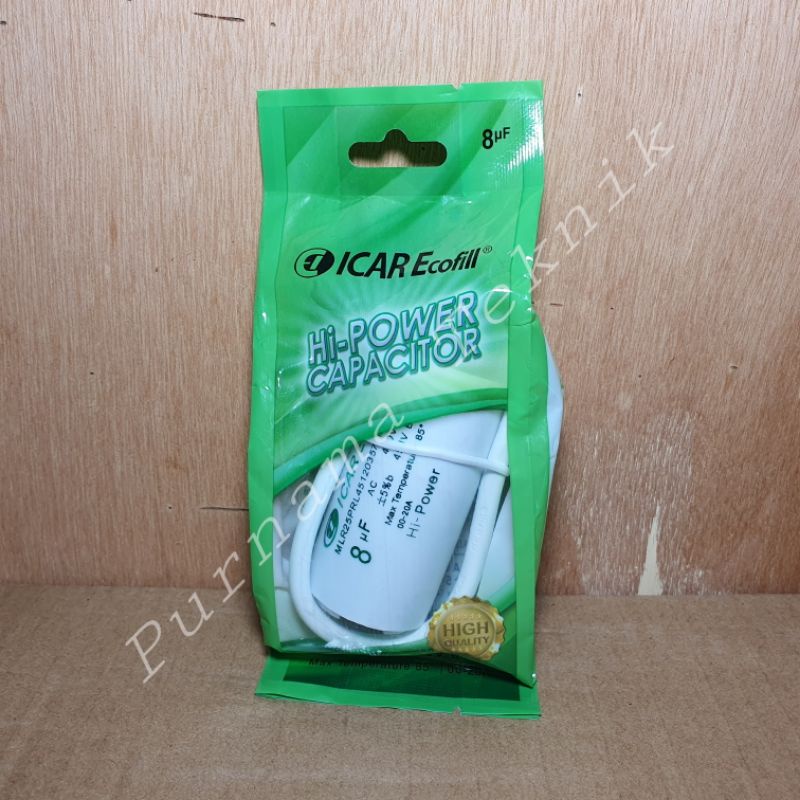 Capasitor Bulat Icar Ecofill 8 UF Capasitor Icar 8 UF