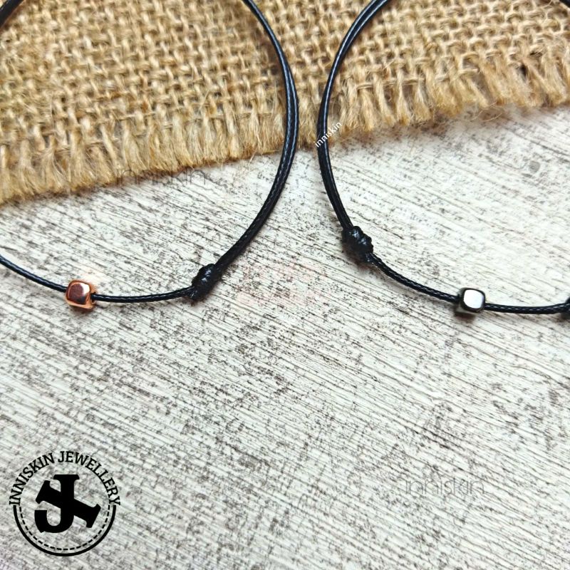 Gelang Manik Persegi / Gelang Korea Manik Manik / Gelang Manik