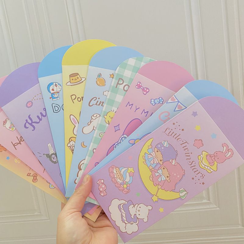 

Angpao Amplop Ampao Serbaguna Karakter Sanrio Hello Kitty Melody Doraemon Kuromi Lucu Bagus