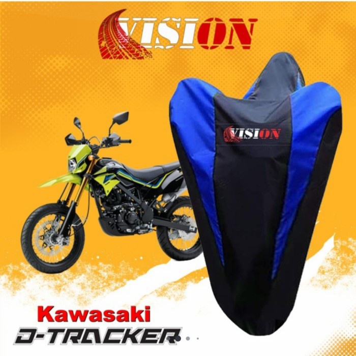 COVER MOTOR VISION D-TRACKER OUTDOOR TIDAK LUNTUR &amp; WATERPROOF
