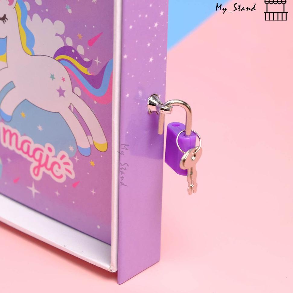 

Kode-Z68Y♫♪ Buku Diary Unicorn Note Book Dengan Kunci Gembok Tebal bisa COD kekinian