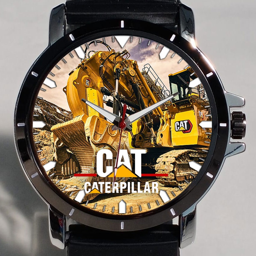 Caterpillar / Jam Tangan Pria Custom Caterpillar / Jam Tangan Caterpillar Ekscavator baru 3
