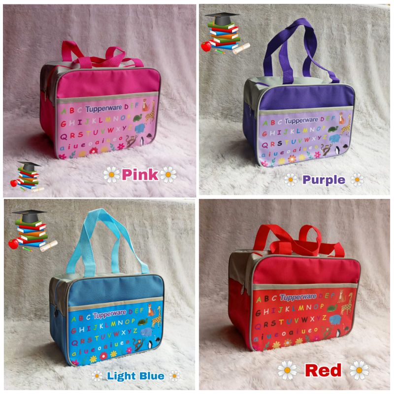 Alphabet Lunch Bag ( Zipper bunga es )