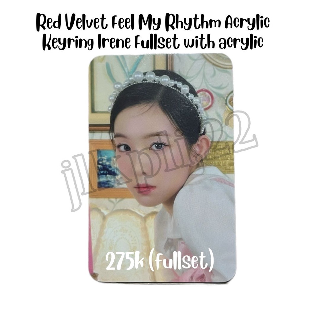 RED VELVET Irene Feel My Rhythm Acrylic Keyring FULLSET WITH PHOTOCARD PC