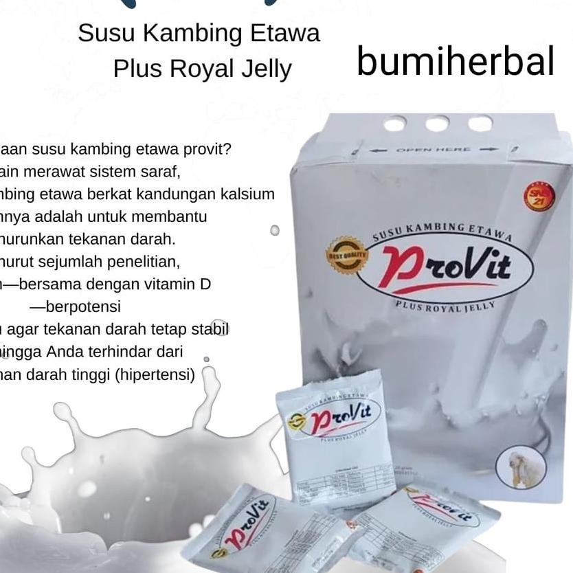

BAYAR DITEMPAT✔️Susu kambing etawa provit harga 1 box isi 50 sachet|KD6