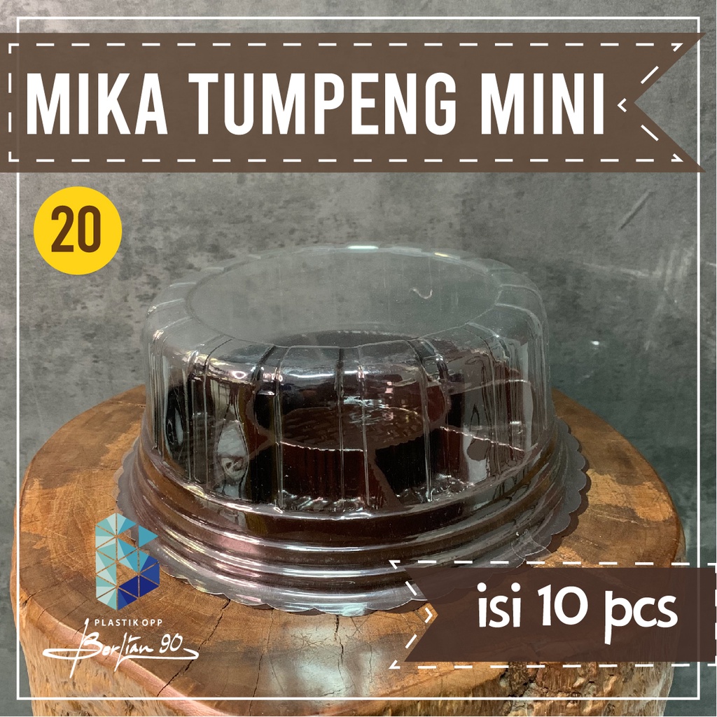 Mika Tumpeng Sekat 20cm / Mika CT 20 Sekat Alas Coklat / Mika Tumpeng Sekat 8 / Mika Tumpeng Plastik