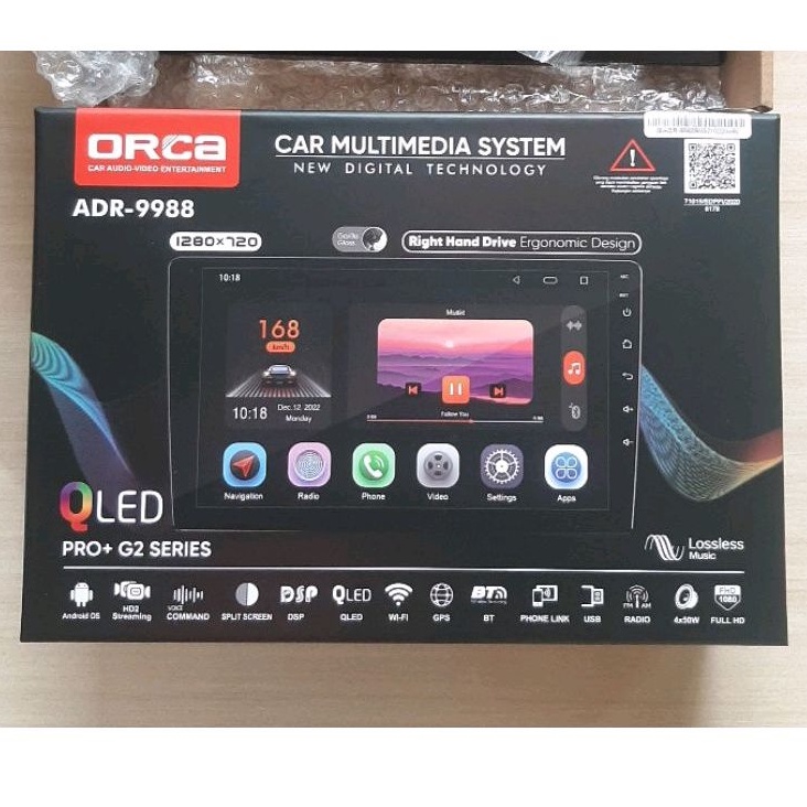 Head Unit Android 9&quot; AVANZA ANDROID ORCA PRO G2 QLED RAM 6GB / ROM 128GB