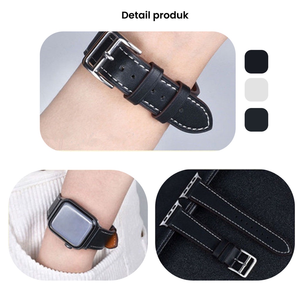 Leather Strap Apple Watch iWatch Replacement Band S7 41 mm 45 mm S6 5 4 3 2 1