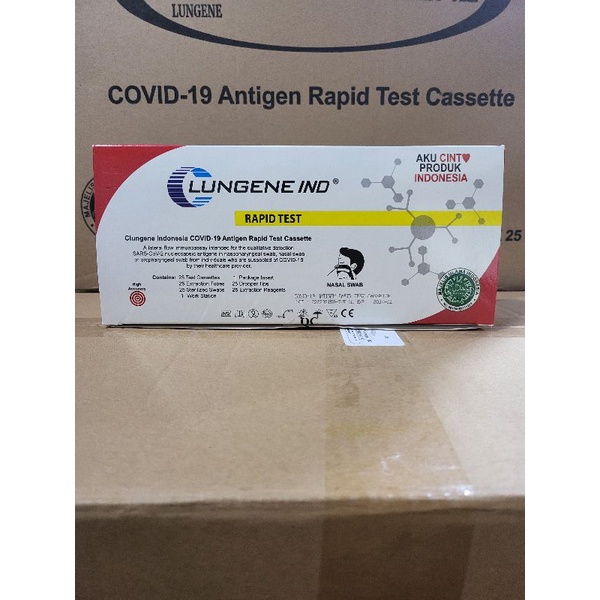 Swab Antigen Clungene Merah nasal isi 25 Pcs Kemenkes Original