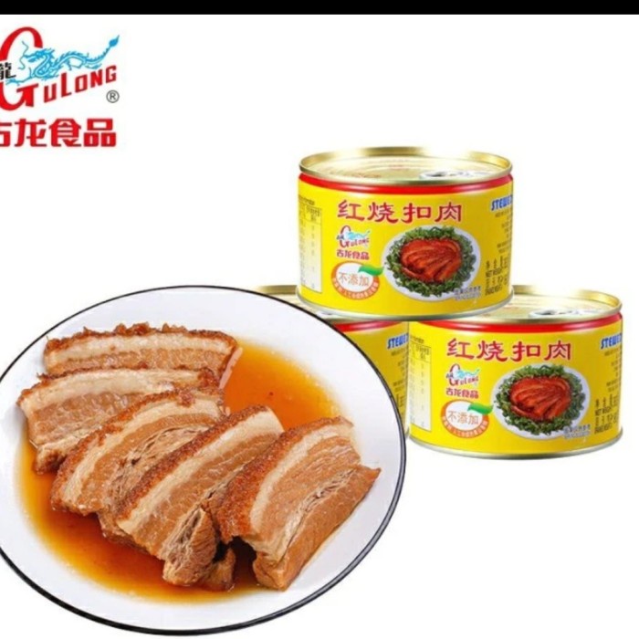 

Widyatmogrosir - Gulong Samcam Sancam Babi Kaleng/Stewed Pork Slice/Daging Babi Iris