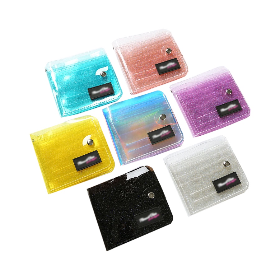 Dompet Wanita Import Glitter Transparan dan Card Holder Mini KPOP Wanita