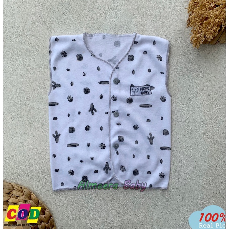 Isi 3 PCS Baju Bayi Lengan Kutung Singlet Bayi Usia 0-3 Bulan Anababy