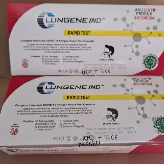 Lungene IND merah swab antigen Nasal omicron