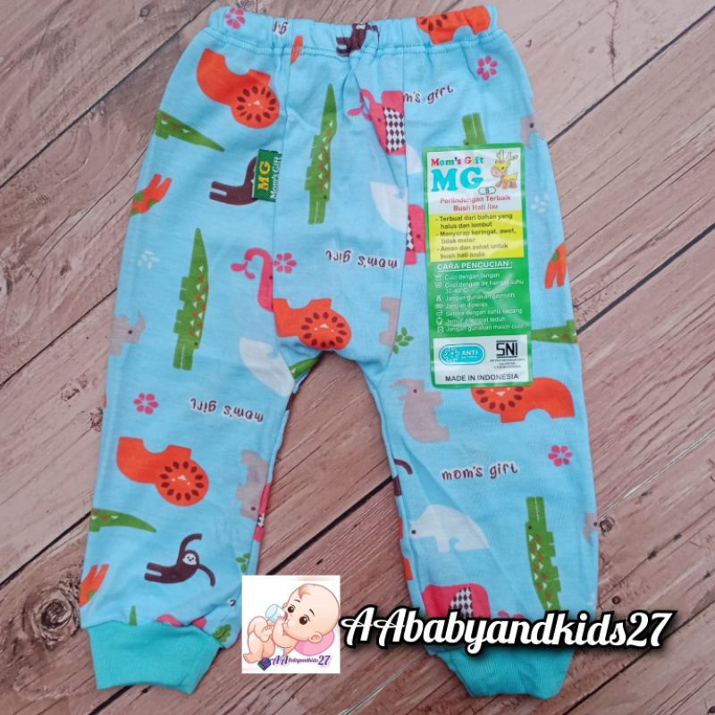 Mom's gift 3PC Celana Panjang Bayi Full Printing SAFARI SERIES Dasar Warna Dengan Tempat Pampers Ukuran S L XL SNI Premium Quality