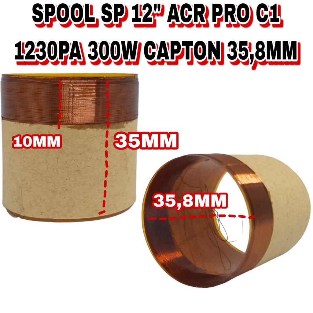 SPOOL SPEAKER 12" ACR PRO C 1230PA 300W CAPTON 35,8MM