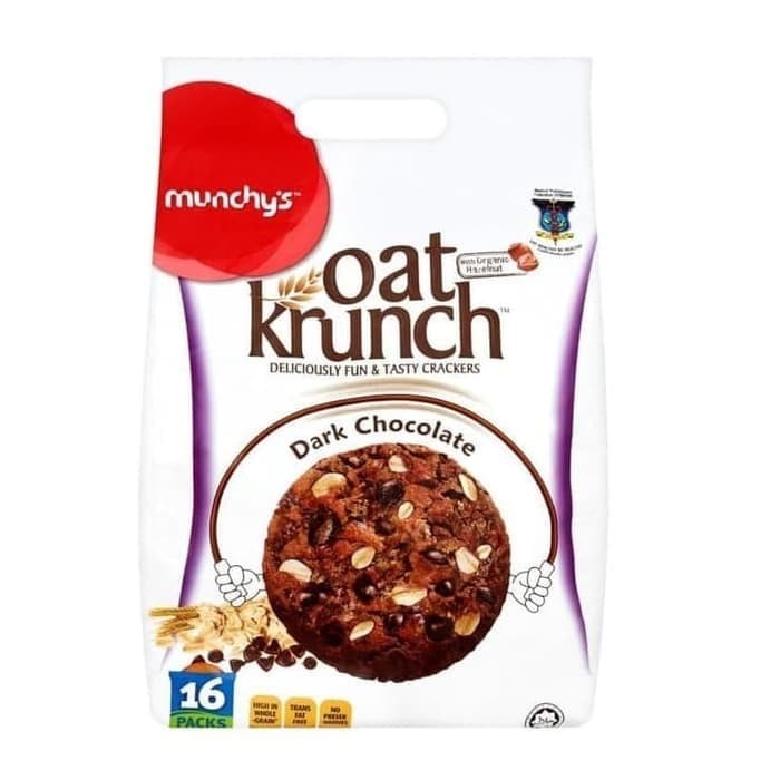 

Munchy'S Oat Krunch 416Gr Dark Chocolate Cookies Biskuit Gandum Coklat