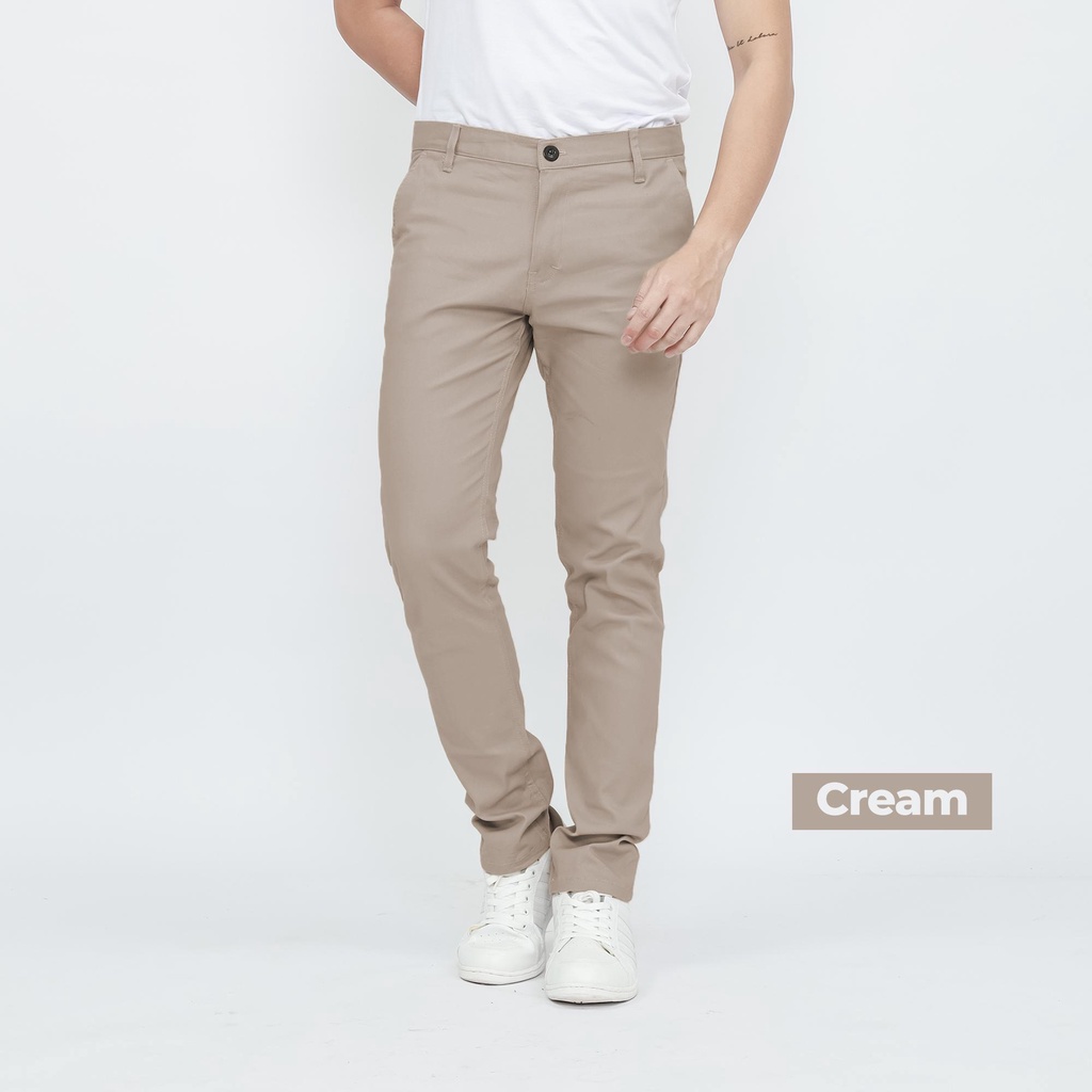 CELANA CHINO PANJANG PRIA SLIMFIT STRETCH BY BROGUY