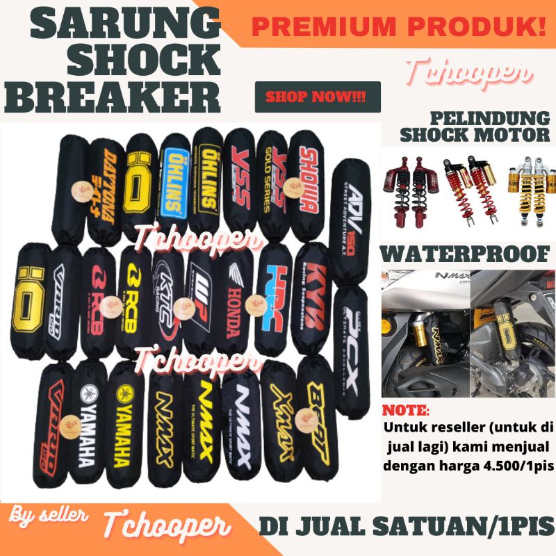 Sarung Shockbreaker Motor TERMURAH BAHAN TEBAL WATERPROOF | sarung shock breaker | cover shockbreker Image 1