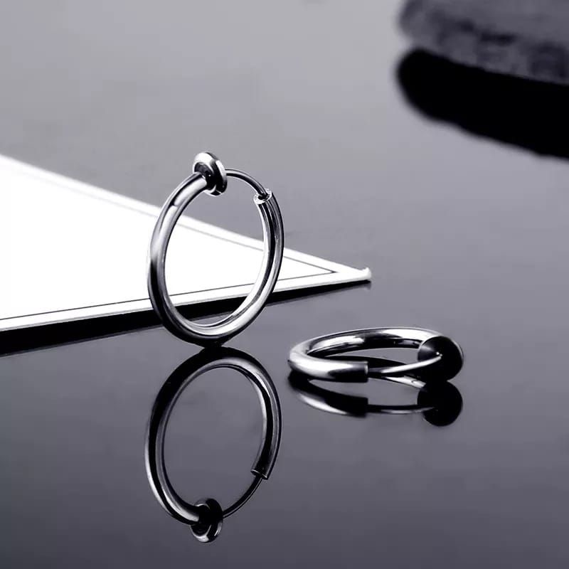 Anting Piercing Ukuran 2mm Tanpa Lubang Tindik Telinga Pria dan Wanita Terbaru