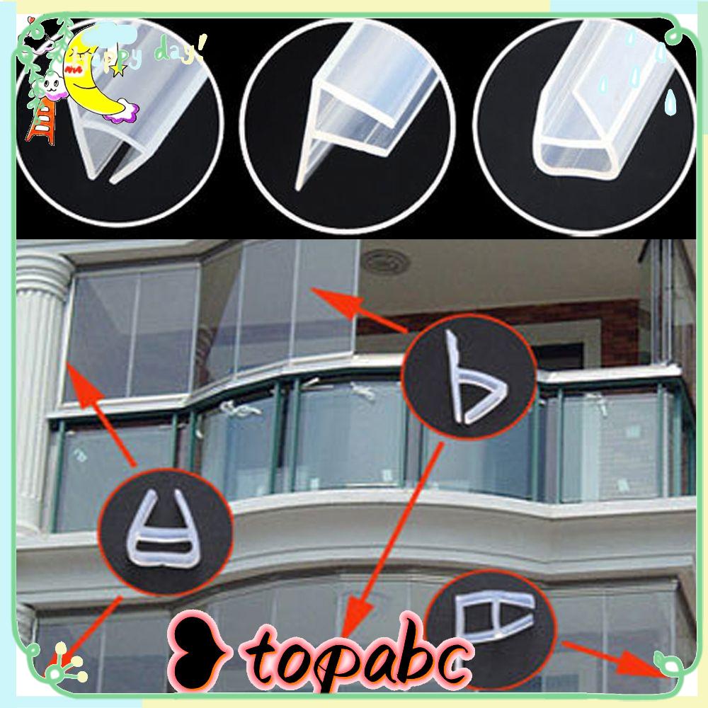 Top 1M 6-12mm F U h Bentuk Sealing Strips Kamar Mandi Alat Mandi Peningkatan Rumah Hardware Jendela Seal