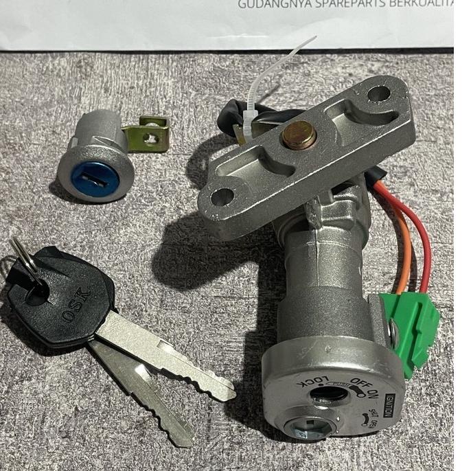 Pusat Termurah Kunci Kontak Set Assy Shogun 125 / R / SP 2006 / Smash New Plus Kunci Jok