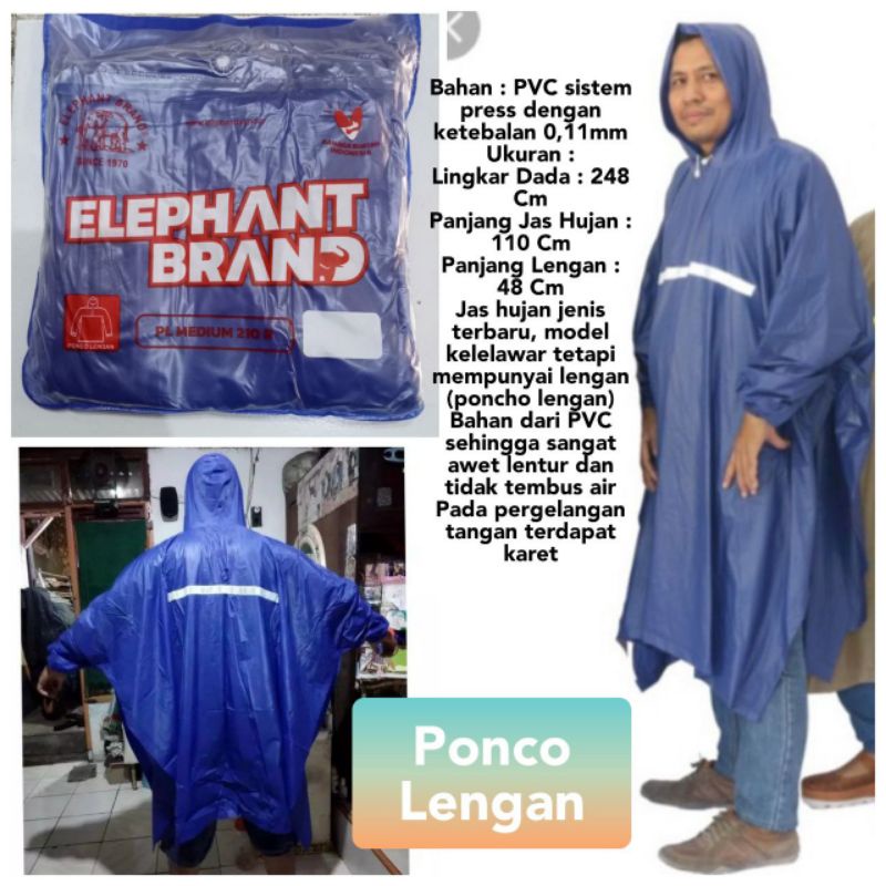 JAS HUJAN PONCO LENGAN MEDIUM 210