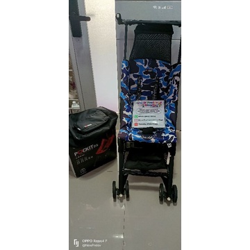 stroller pockit gen 7 Bebe apes biru
