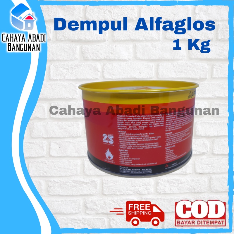 Dempul alfaglos 1kg / polyster putty