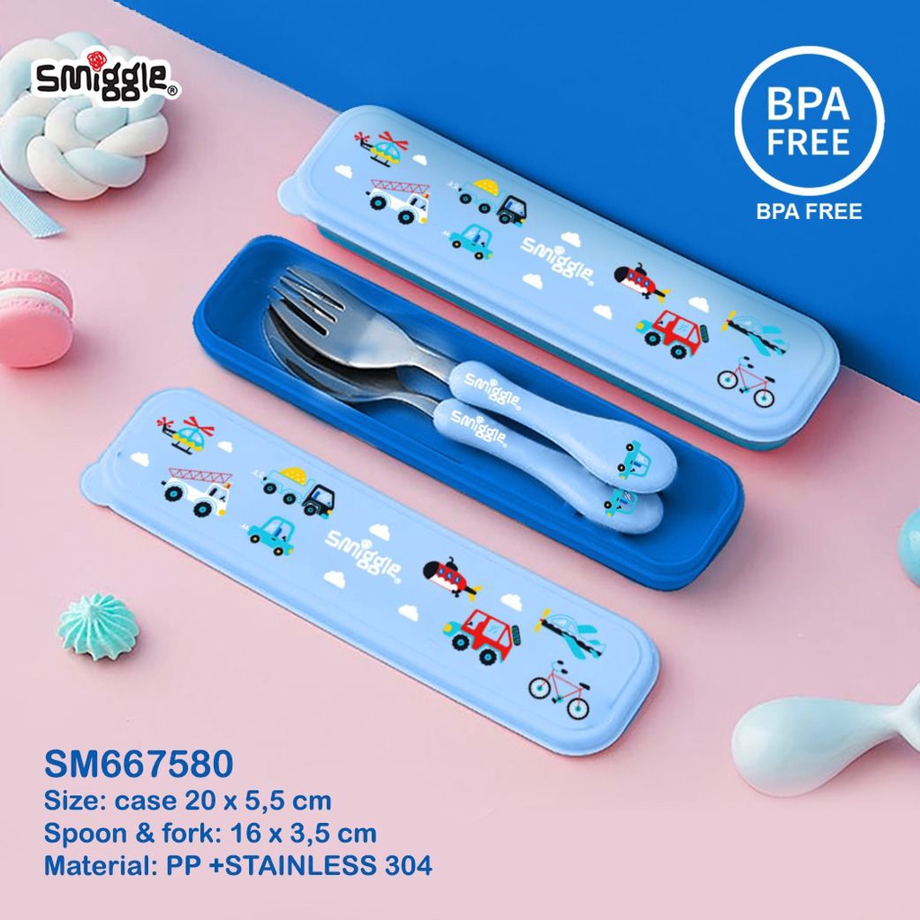 Sendok Set Anak Karakter Lucu &amp; Imut / Sendok Smiggle