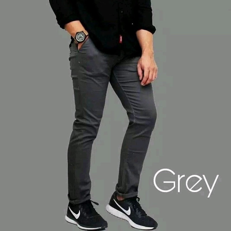 CELANA CHINOS CHINO GREY PANJANG