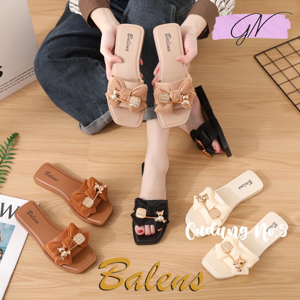 GN-268-X17 Sandal Selop Jelly Pita Teplek Fashion Wanita Import Balens PCU