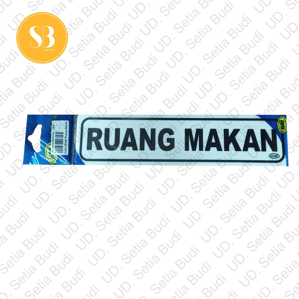 Label GM Kecil Ruang Makan LK 131