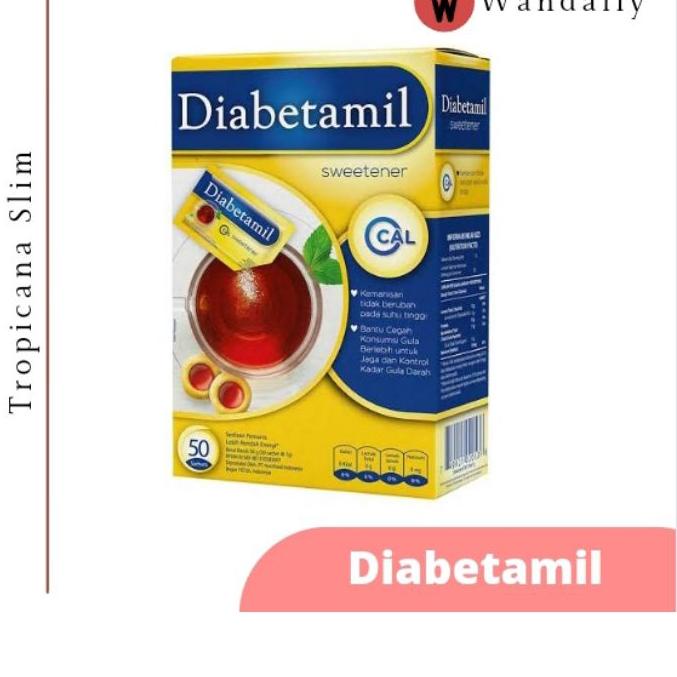 

RT4✡ Diabetamil Sweetener 50 Sachet Barang Baru