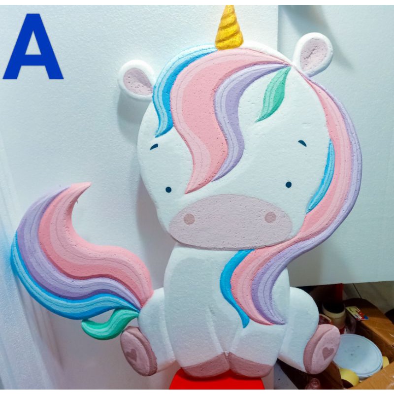 KARAKTER UNICORN DEKORASI UNICORN DEKORASI ULANG TAHUN DEKORASI MURAH DEKORASI STYROFOAM