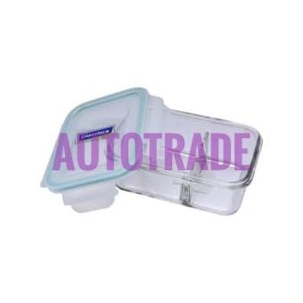 Kotak Tempat Makan Sekat 670 Ml Glasslock Duo Wadah Makanan 670 Ml