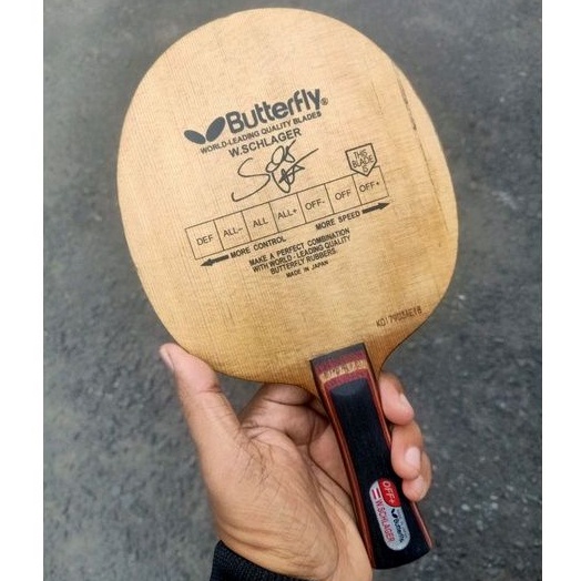 BLADE BUTTERFLY SCHLAGER OFF+ ORI BET PINGPONG TENIS MEJA