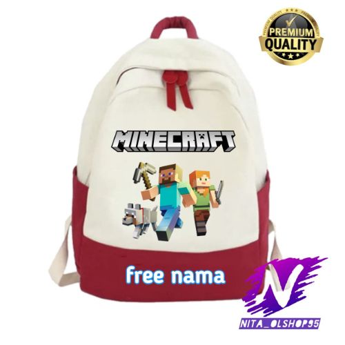 tas ransel minecraft tas anak