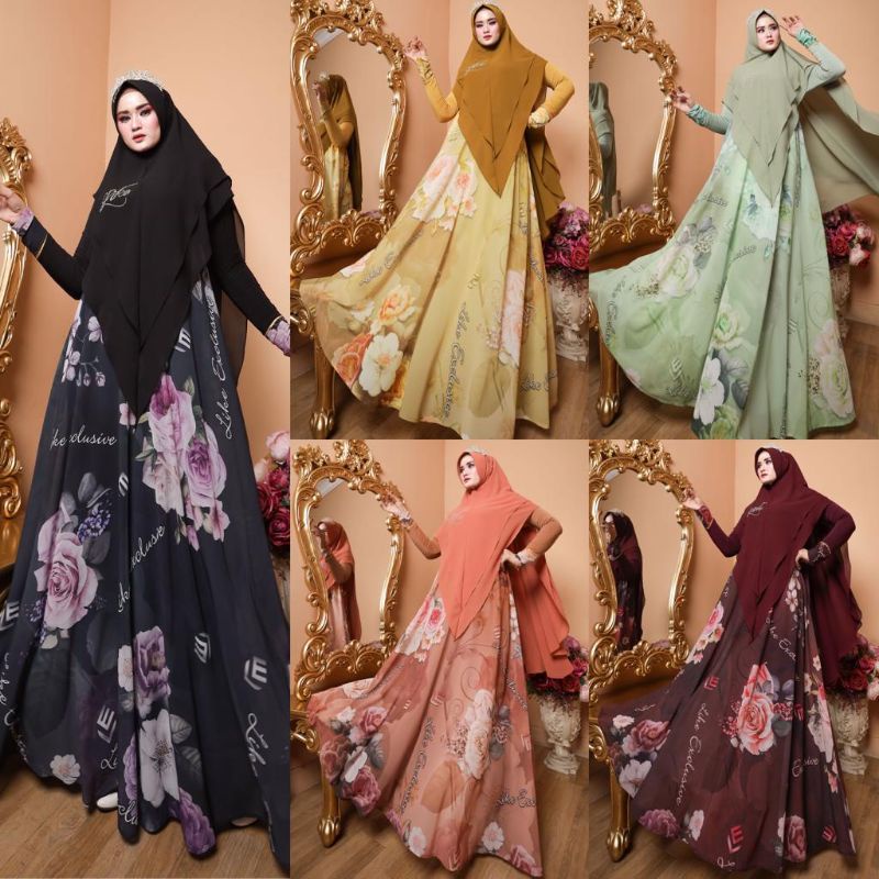 EVELYN SYARI SET TERBARU LIKE EXCLUSIVE ORIGINAL PREMIUM