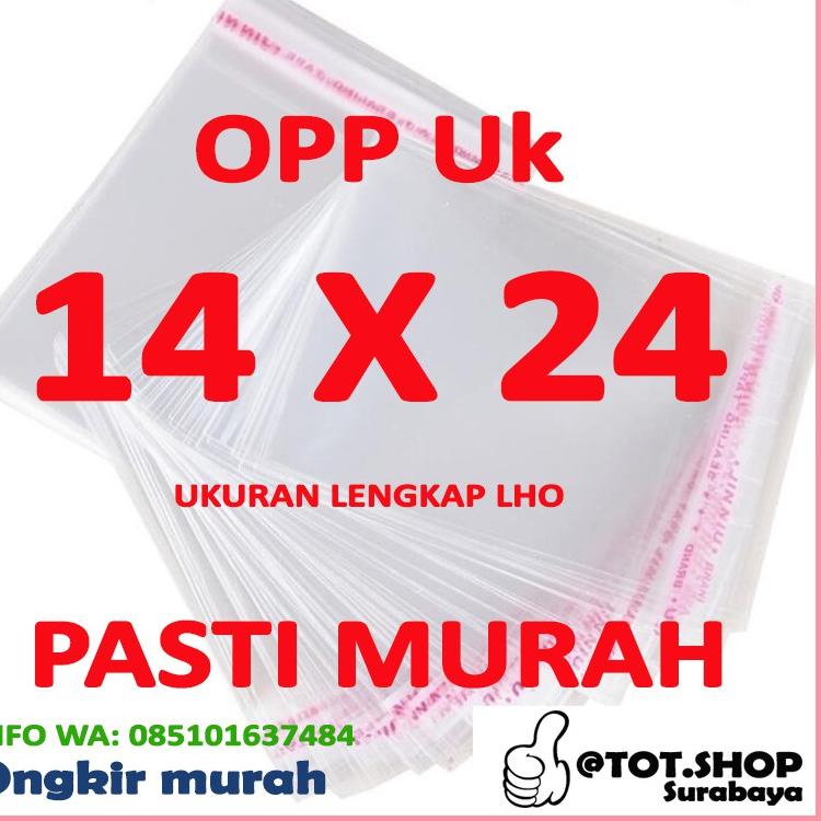 

ヷ OPP LEM PLASTIK KACA 14 X 24 DVD,Bakery,Undangan,Roti,Amplop,Angpao (Isi 100 Lembar) ㄼ