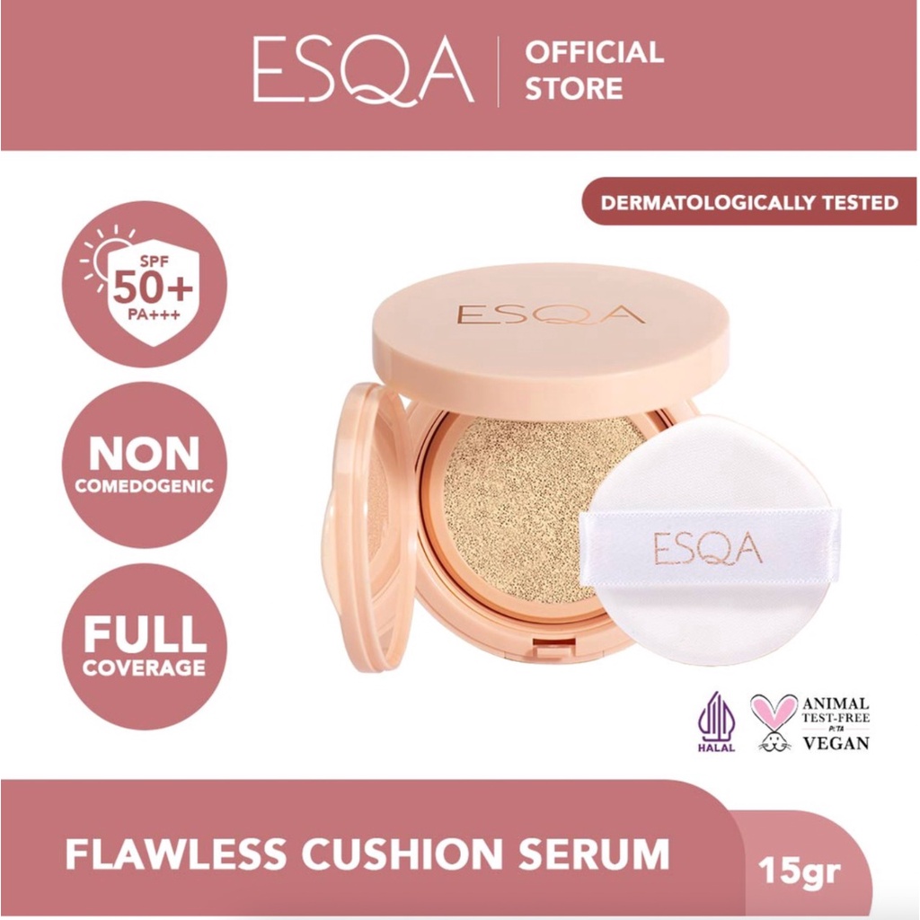 ESQA Flawless Cushion Serum SPF 50+ PA+++