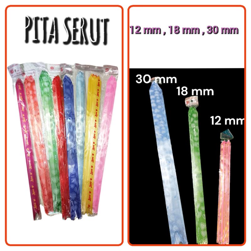 

Pita tarik kado ukuran 12mm , 18 mm , 30 mm