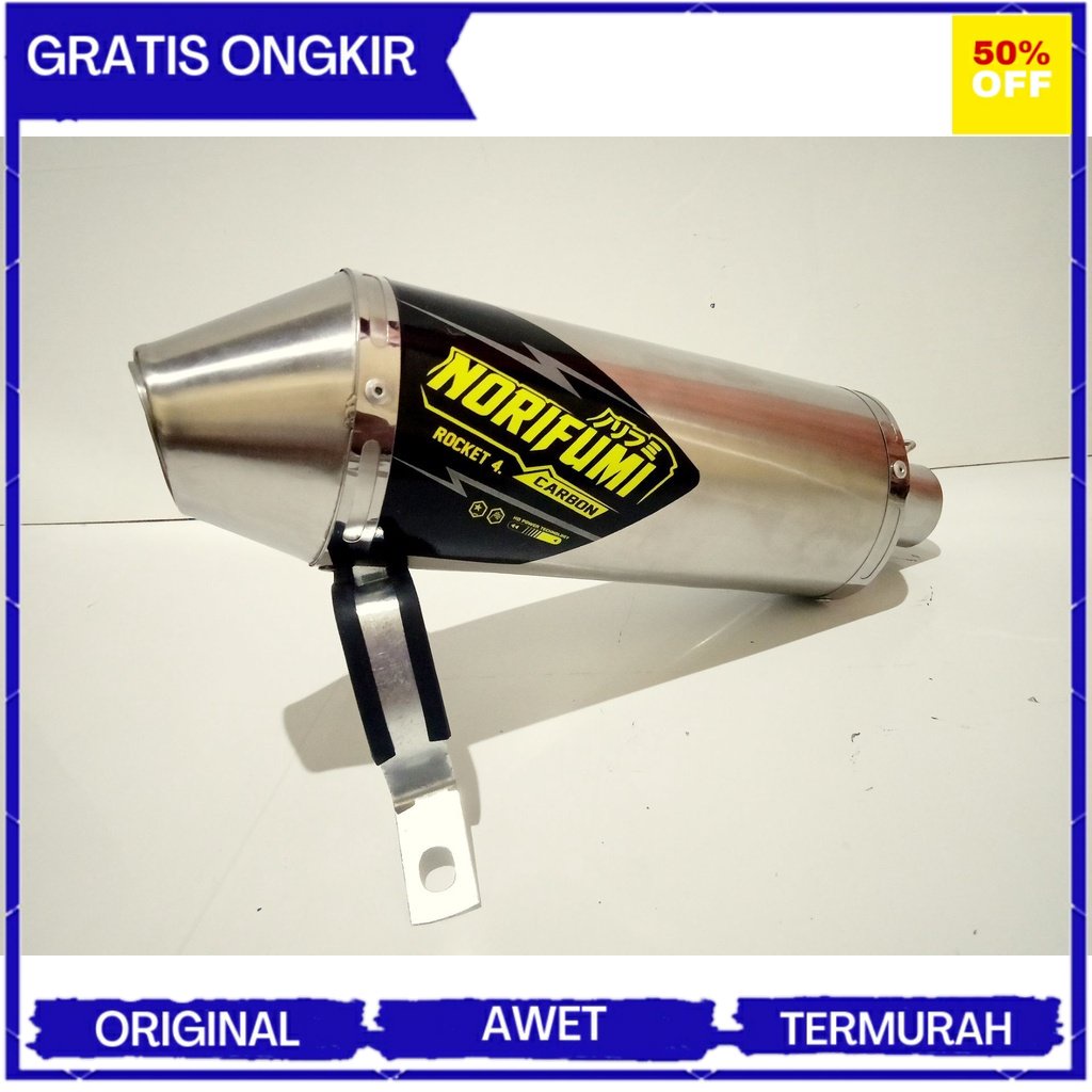 knalpot racing roket 4 selencer only