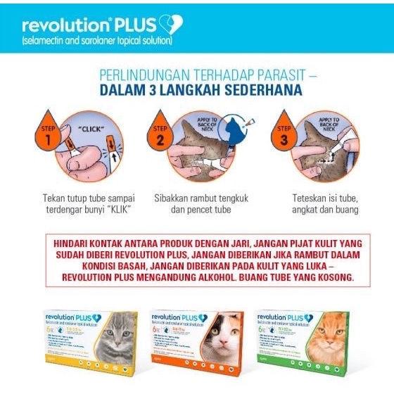 Revolution Plus Green 11.1-22 lbs - Obat Kutu Kucing BB 5.1kg - 10kg