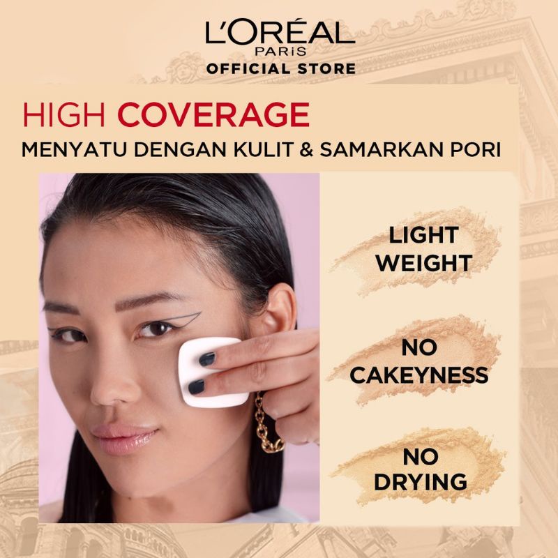 (Original) Loreal Paris Infallible Oil Killer High Coverage Powder 95 110 123 128 240