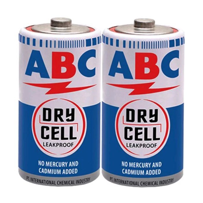 Baterai ABC R14C Batere Tanggung - Batre Sedang Biru R14 C (2 Pcs Battery)