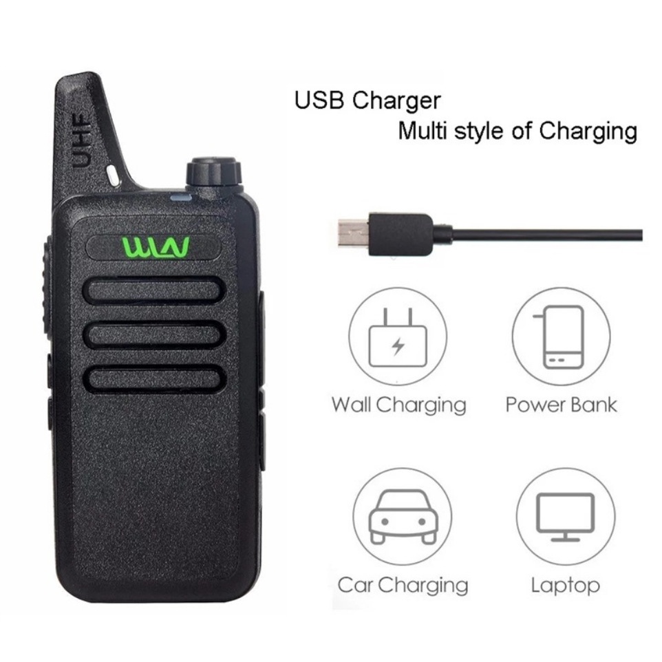 WALKIE TALKIE WLN KD-C1 C1 UHF 400-470 MHz HANDY TALKY SATUAN / SINGLE NEW ORIGINAL