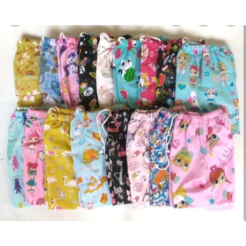 celana pendek celana sehari hari anak dan dewasa ukuran 1 tahun sampai bb 80 kg