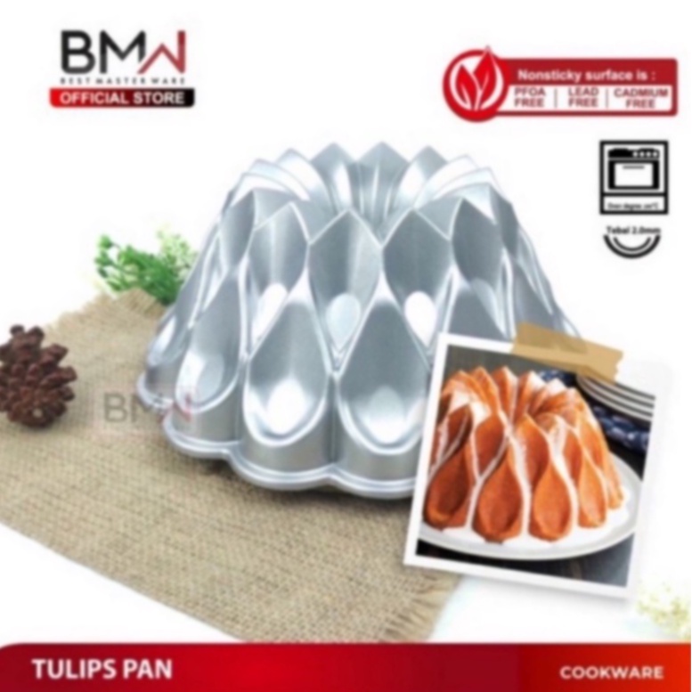 Loyang Kue TULIPS PAN AntiI Lengket Bahan ALUMINIUM Tebal